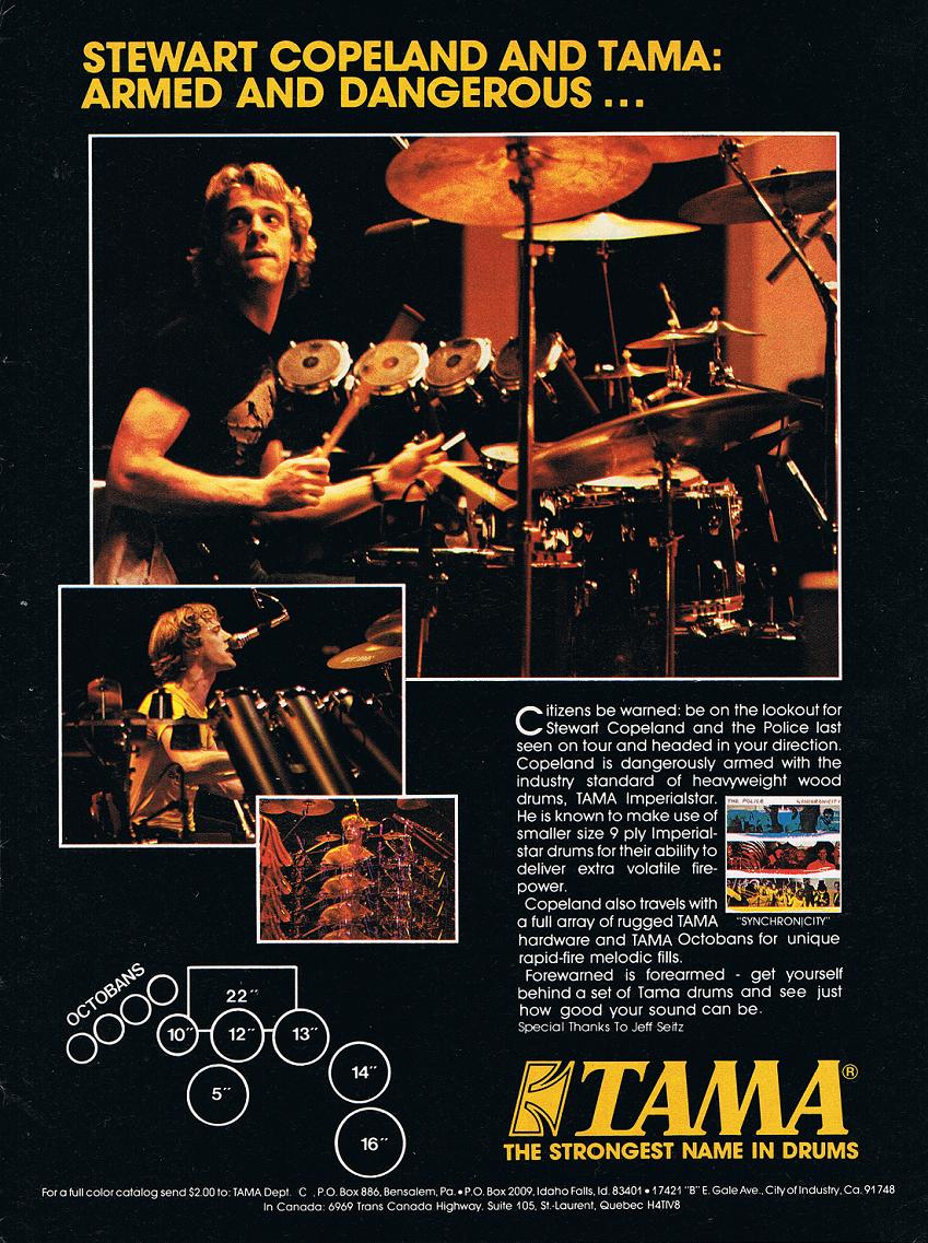 File:1983 11 30 Circus Tama ad.jpg PoliceWiki Musical gear (Stewart Copeland) PoliceWiki