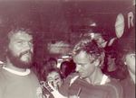 1983 10 01 billyfrancis sting kimturner barcelona airport.jpg