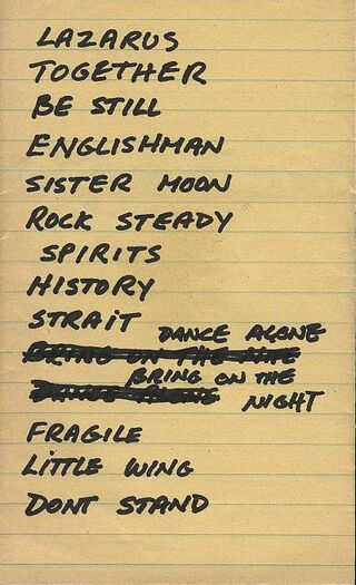 1987 11 16 setlist Ro Matthews.jpg