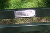 photo of the Central Park bench dedicated to Sting and Trudie Styler