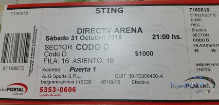 2015 10 31 Sting ticket Julio Cesar Hilgert.jpg