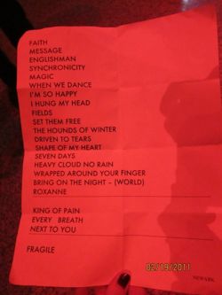 2011 02 19 setlist Chrissie.jpg