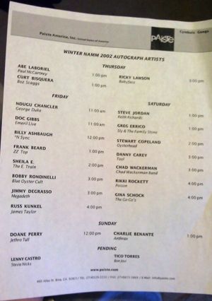 2002 01 NAMM Paiste schedule.jpg