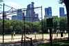 view from the Central Park bench dedicated to Sting and Trudie Styler