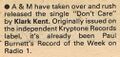1978 07 26 NME Klark Kent news.jpg
