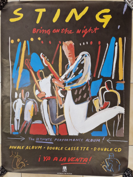 File:Bring On The Night Spanish LP promo poster Toni Carbo.png