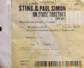 2015 03 30 Sting Paul Simon ticket Giovanni Pollastri.png