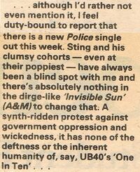 1981 09 19 NME Adrian Thrills Invisible Sun review.jpg