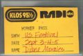 1982 09 03 radio KLOS worker pass.jpg