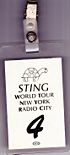 1985 09 Sting Pass Radio City white 4 Michael Finlayson.jpg