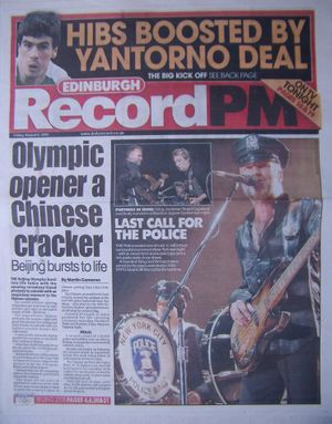 2008 08 08 Edinburgh Record PM cover.jpg