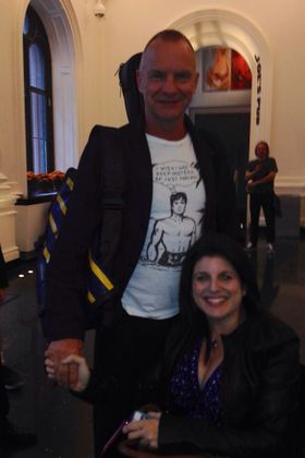 2013 10 04 Public Theater lobby Sting Christie.jpg